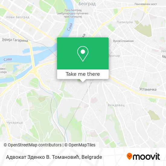 Адвокат Зденко В. Томановић map