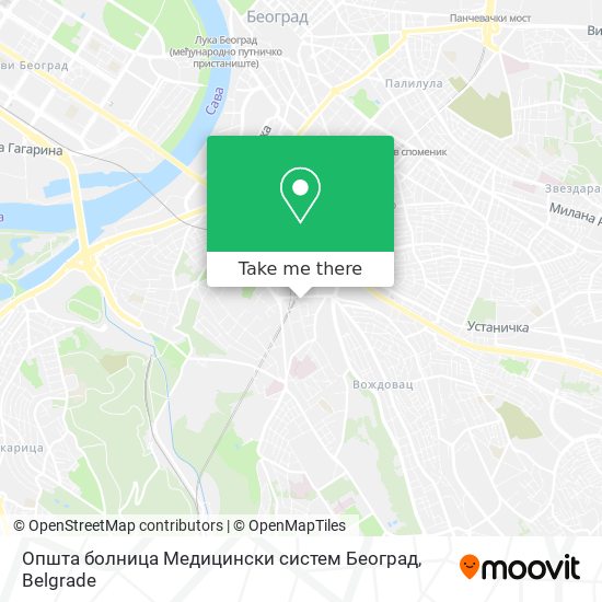 Општа болница Медицински систем Београд map