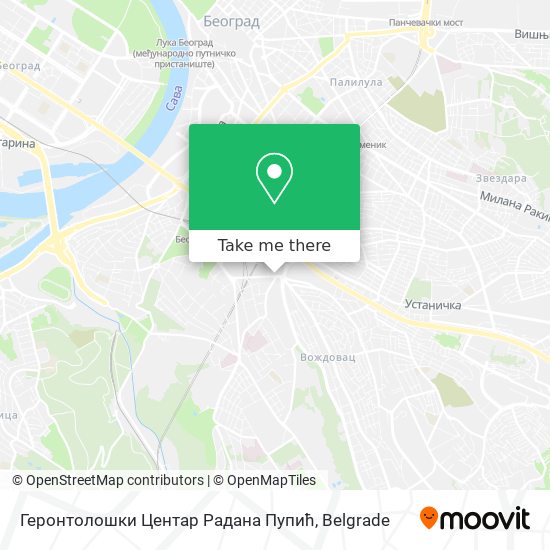 Геронтолошки Центар Радана Пупић map