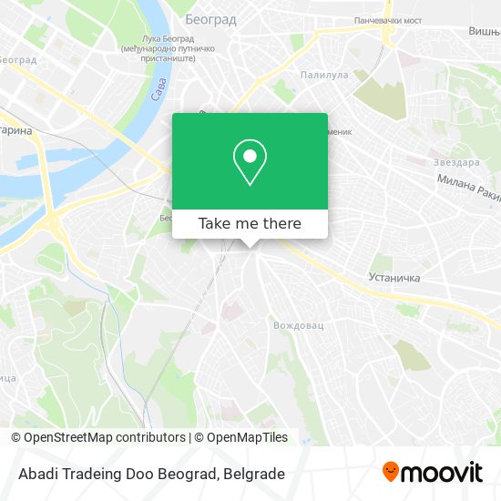 Abadi Tradeing Doo Beograd map