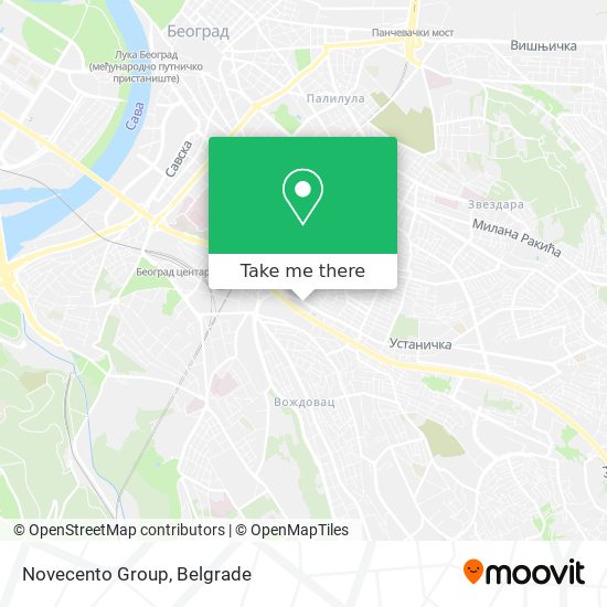 Novecento Group map