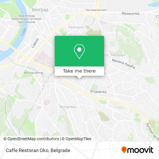 Caffe Restoran Oko map