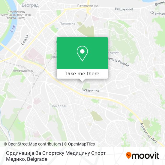 Ординација За Спортску Медицину Спорт Медико map