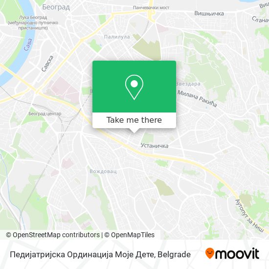 Педијатријска Ординација Моје Дете map