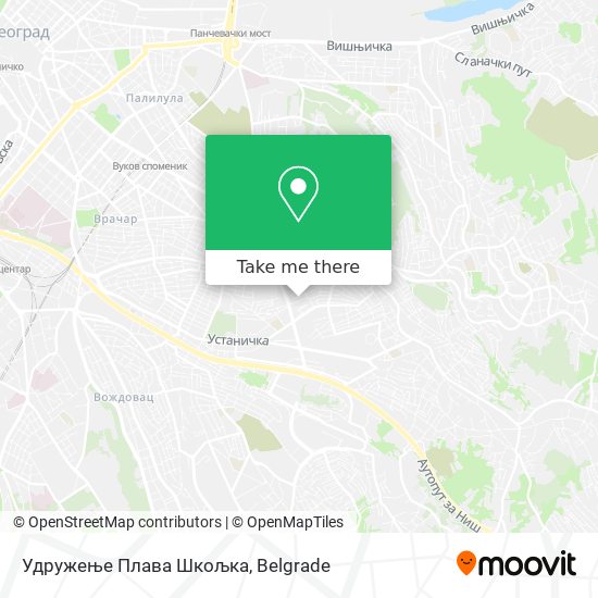 Удружење Плава Шкољка map