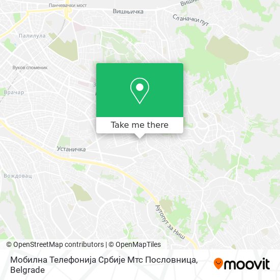 Мобилна Телефонија Србије Мтс Пословница map