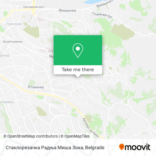 Стаклорезачка Радња Миша Зока map