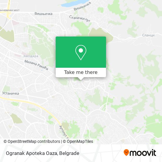 Ogranak Apoteka Oaza map