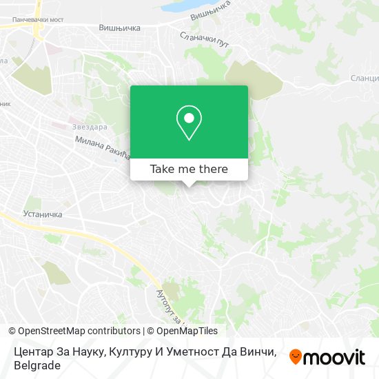 Центар За Науку, Културу И Уметност Да Винчи map