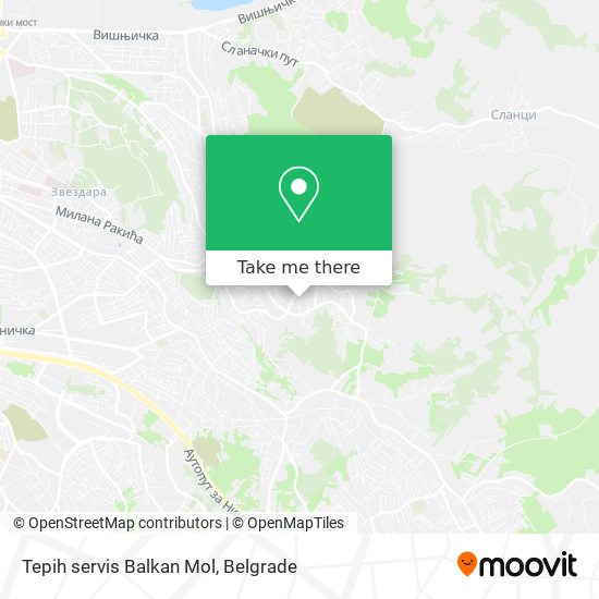 Tepih servis Balkan Mol map