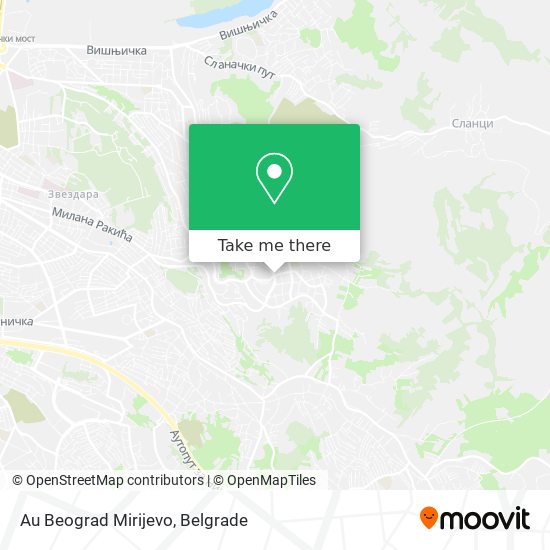 Au Beograd Mirijevo map