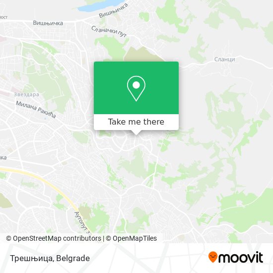 Трешњица map