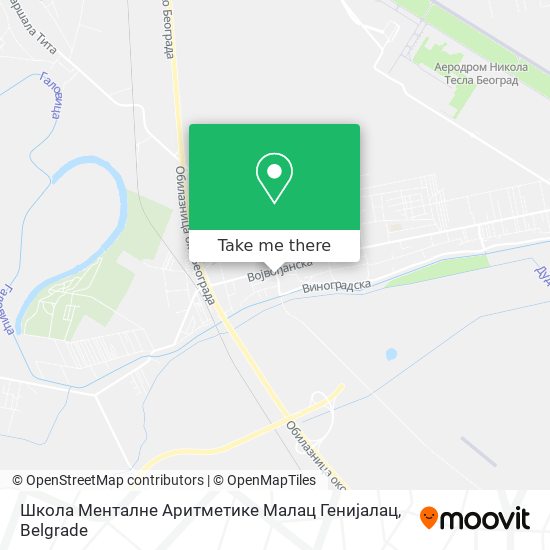 Школа Менталне Аритметике Малац Генијалац map