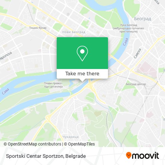 Sportski Centar Sportzon map