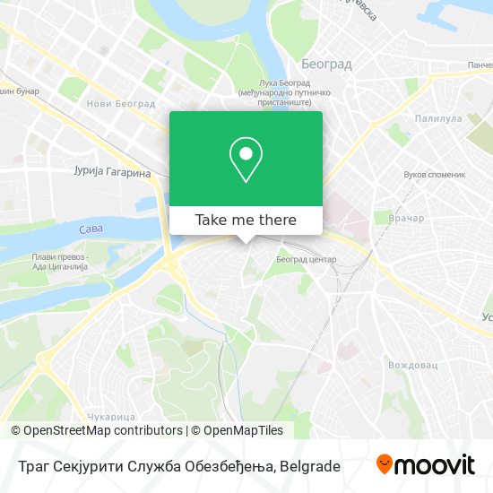 Траг Секјурити Служба Обезбеђења map