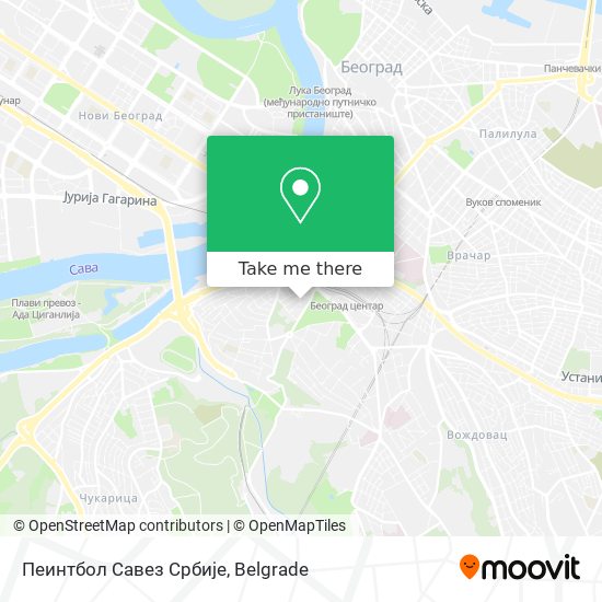 Пеинтбол Савез Србије map