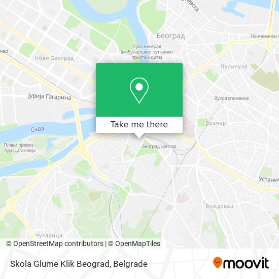 Skola Glume Klik Beograd map