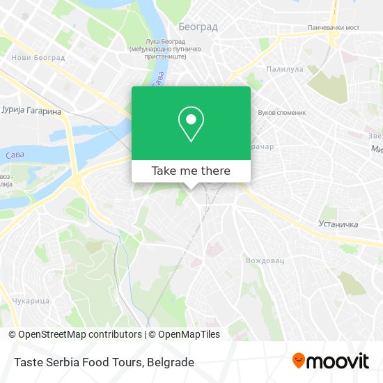 Taste Serbia Food Tours map