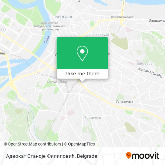 Адвокат Станоје Филиповић map