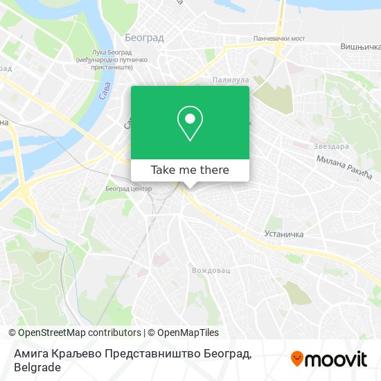 Амига Краљево Представништво Београд map