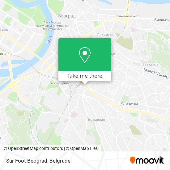 Sur Foot Beograd map