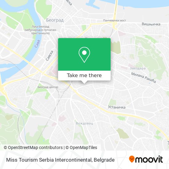 Miss Tourism Serbia Intercontinental map