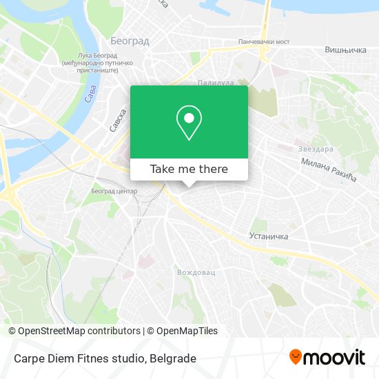 Carpe Diem Fitnes studio map
