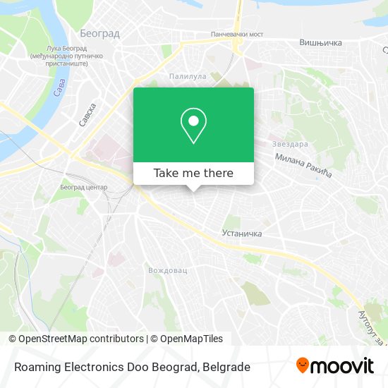 Roaming Electronics Doo Beograd map