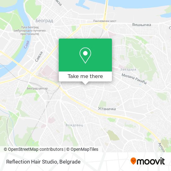 Reflection Hair Studio map