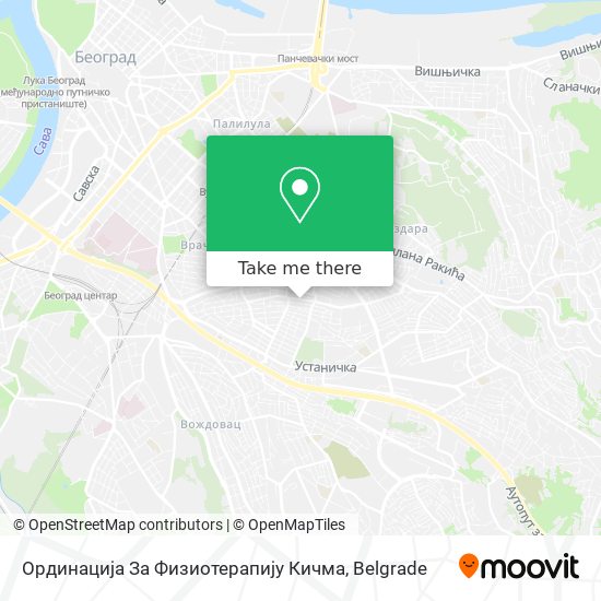 Ординација За Физиотерапију Кичма map