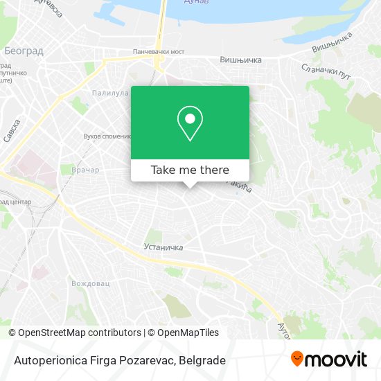 Autoperionica Firga Pozarevac map