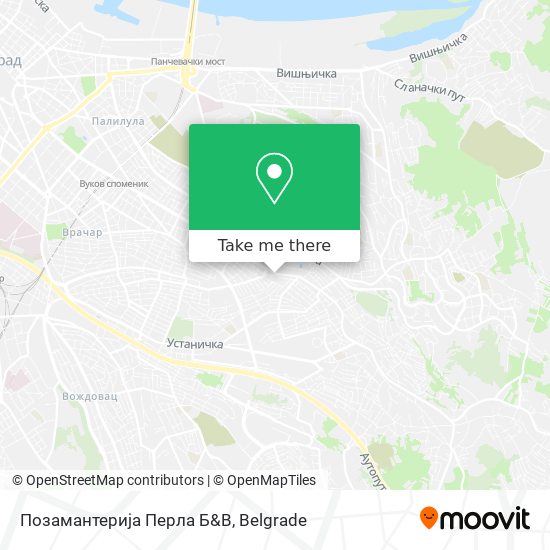 Позамантерија Перла Б&В map