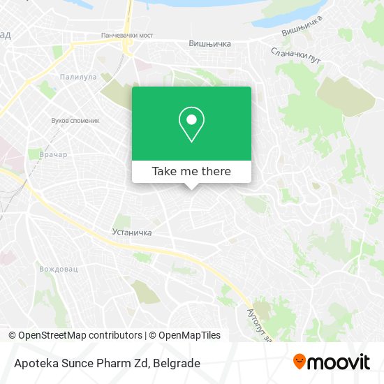 Apoteka Sunce Pharm Zd map