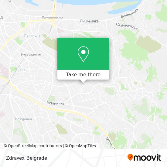 Zdravex map