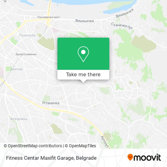 Fitness Centar Maxifit Garage map