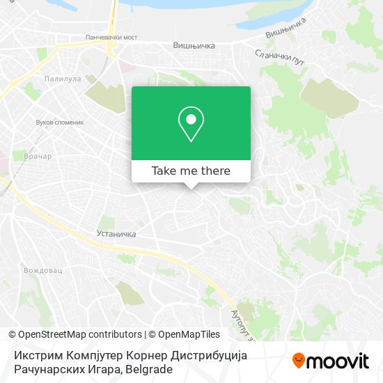 Икстрим Компјутер Корнер Дистрибуција Рачунарских Игара map