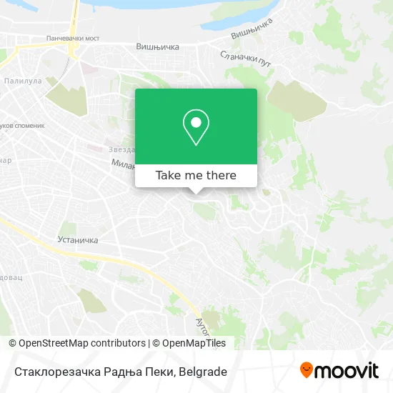 Стаклорезачка Радња Пеки map