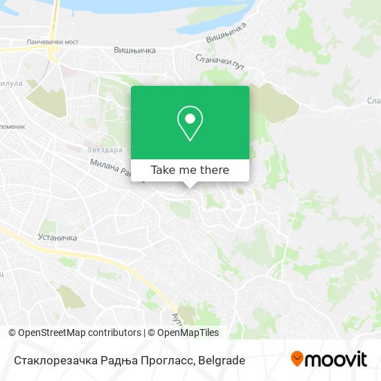 Стаклорезачка Радња Прогласс map