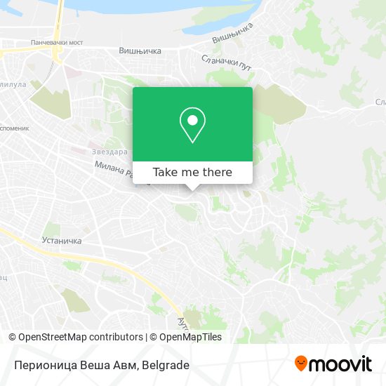 Перионица Веша Авм map