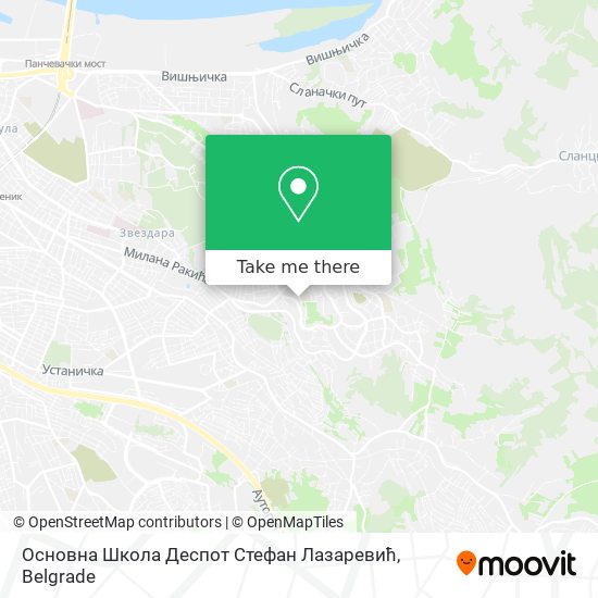 Основна Школа Деспот Стефан Лазаревић map