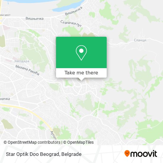 Star Optik Doo Beograd map