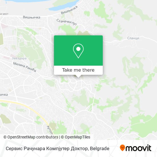 Сервис Рачунара Компјутер Доктор map