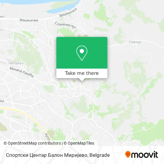 Спортски Центар Балон Миријево map