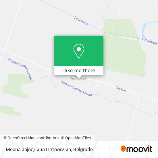 Месна заједница Петровчић map