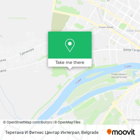 Теретана И Фитнес Центар Интеграл map