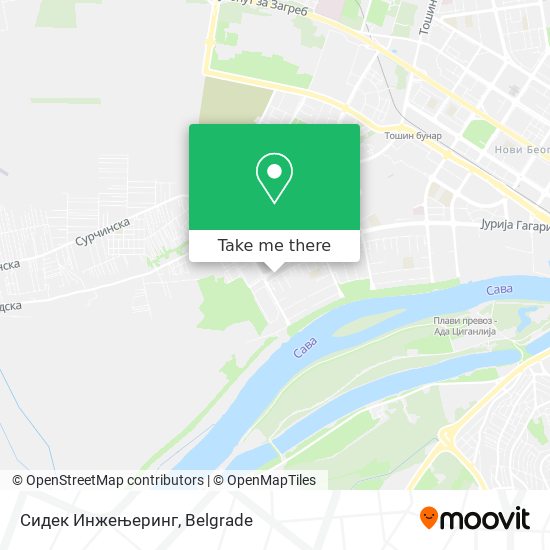 Сидек Инжењеринг map