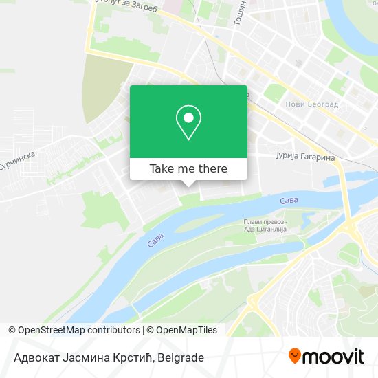 Адвокат Јасмина Крстић map