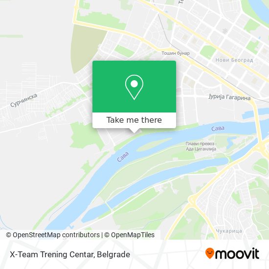 X-Team Trening Centar map