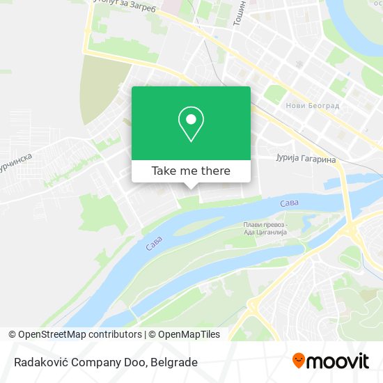 Radaković Company Doo map