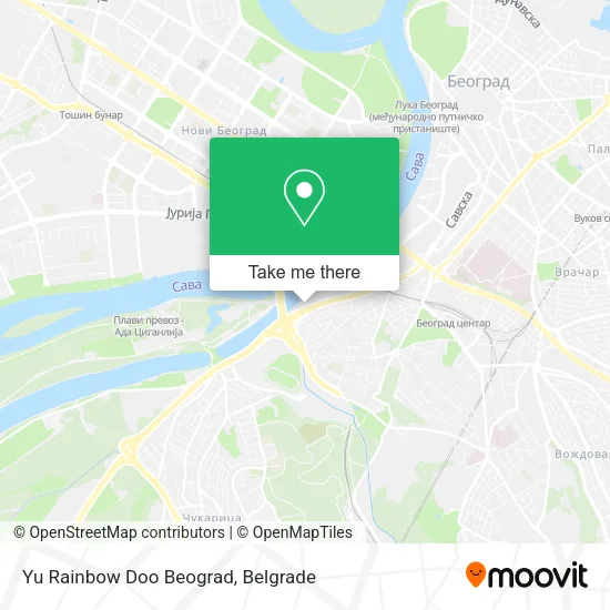 Yu Rainbow Doo Beograd map